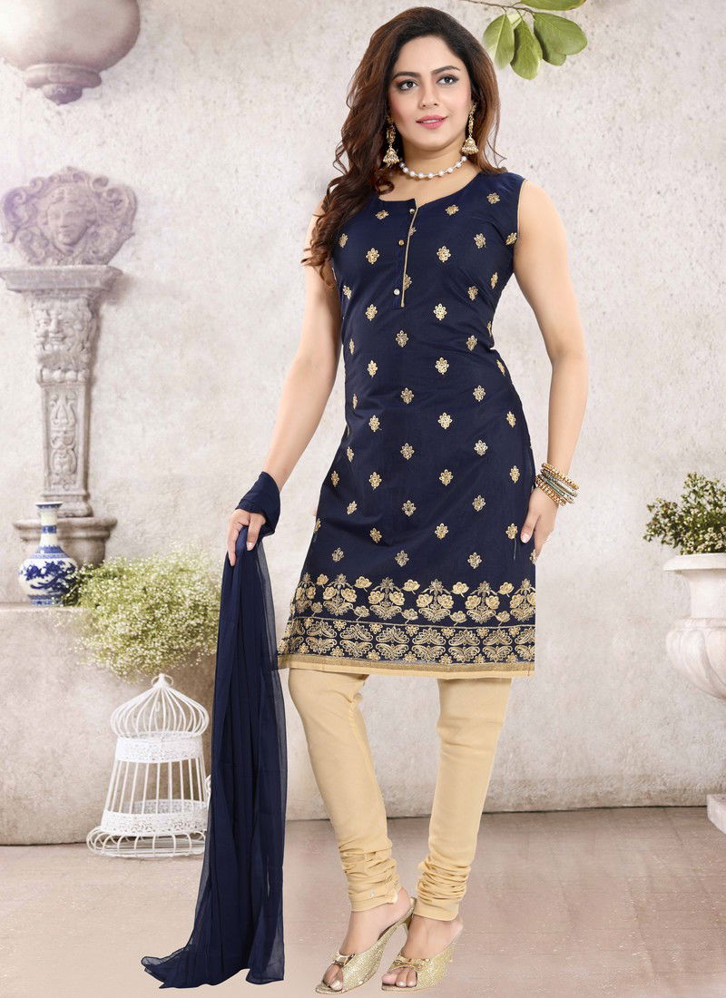 N F CHURIDAR 11 Latest Fancy Designer Festive Wear Chanderi Silk Resam Embroidery Work Heavy Salwar Suit Collection